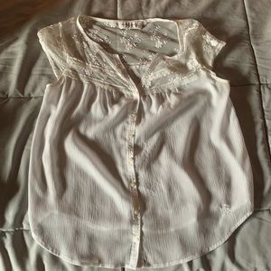 Abercrombie White Blouse